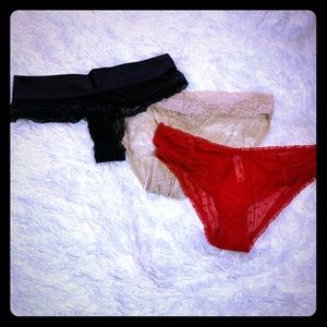 3 pair of sexy lacy panties size medium